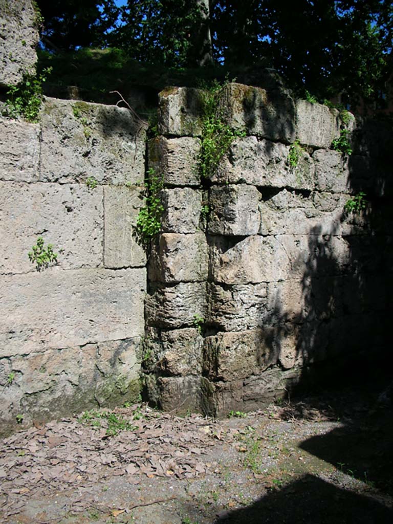 Porta Stabia, Pompeii. May 2010. East wall at south end. Photo courtesy of Ivo van der Graaff.

