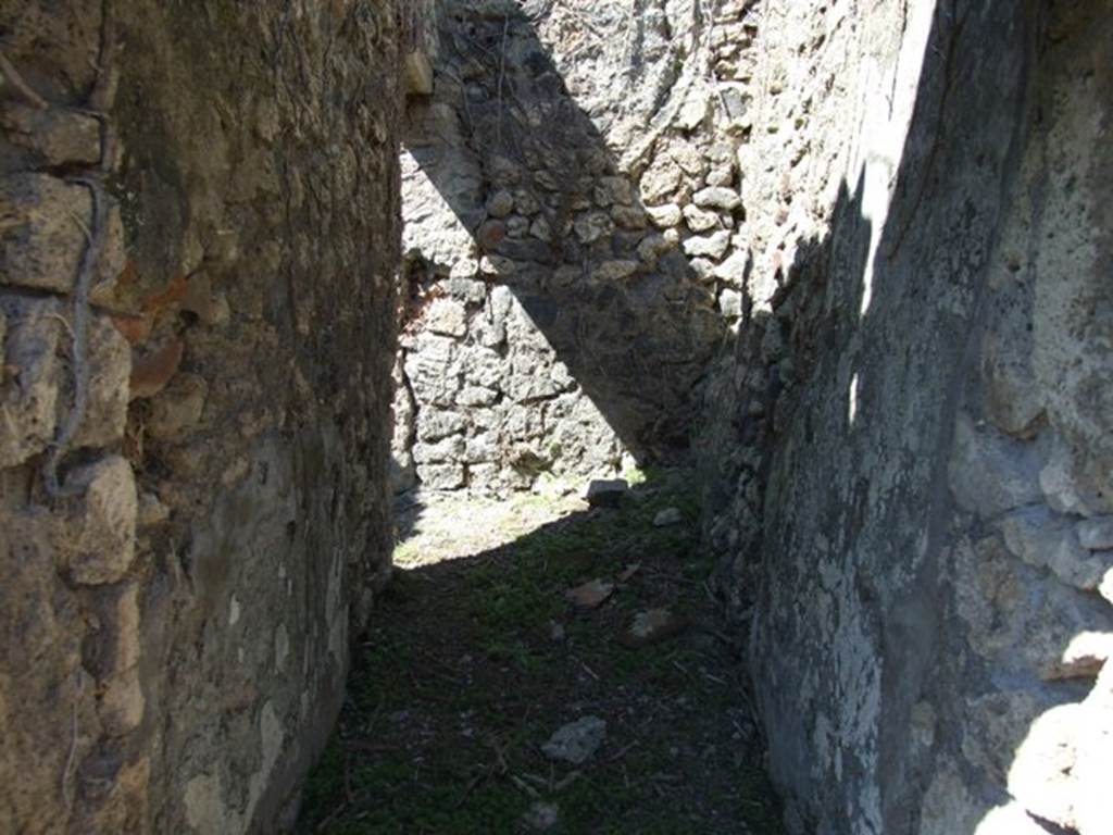 I.2.17 Pompeii. March 2009. Room 2, small room, looking north to doorway on east side of fauces.