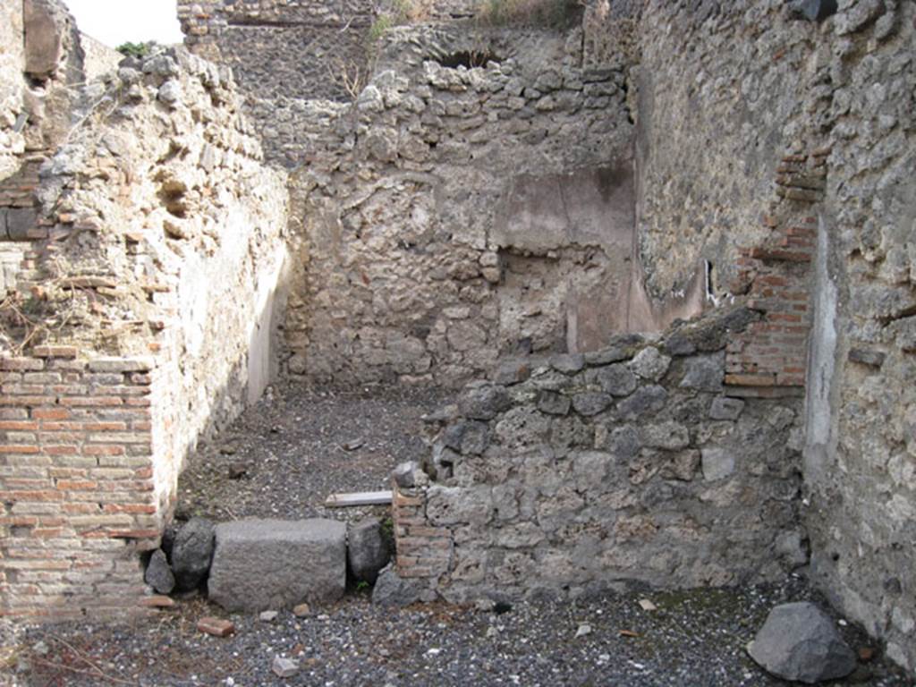 I.3.1 Pompeii. September 2010. Looking east into small room in south-east corner. 
Photo courtesy of Drew Baker.
