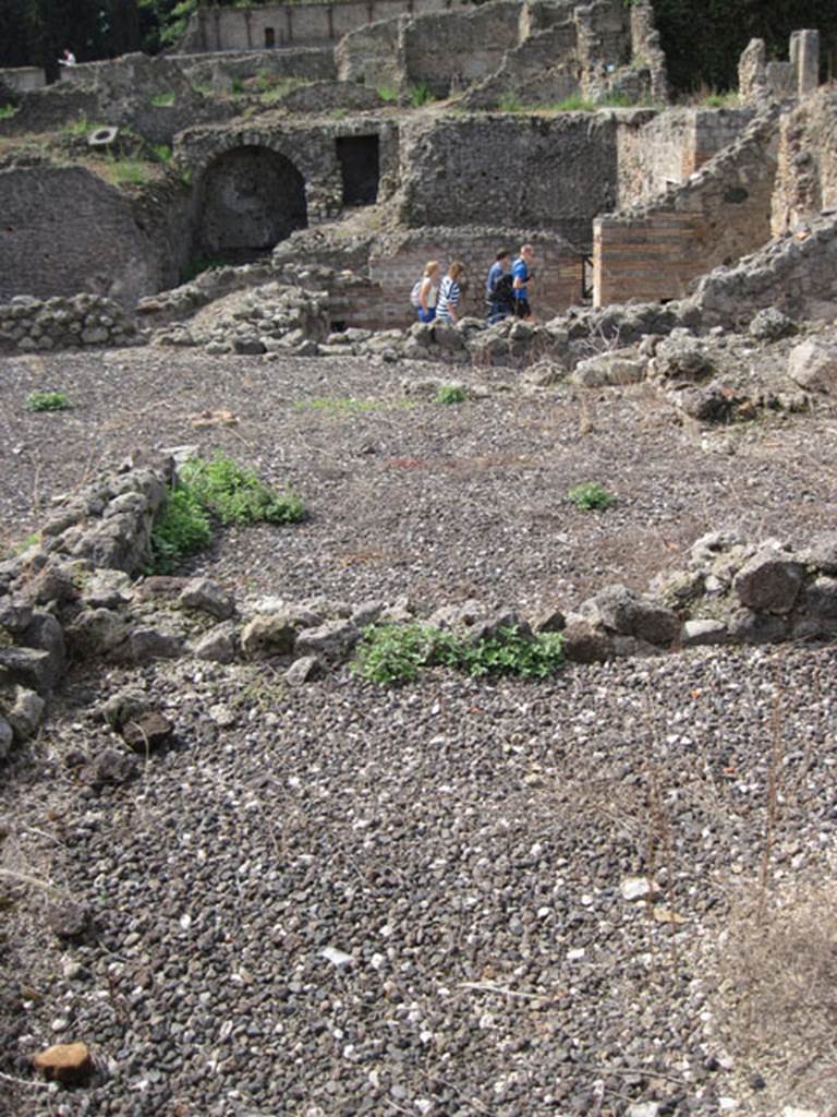 I.3.8a Pompeii. September 2010. Looking west from kitchen or room in north-east corner.
Photo courtesy of Drew Baker.
