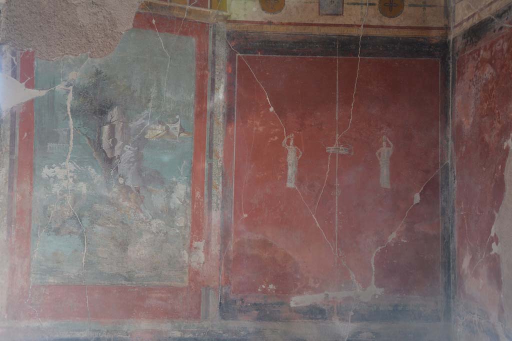 I.7.7 Pompeii. October 2019. South wall towards south-west corner.
Foto Annette Haug, ERC Grant 681269 DCOR.

