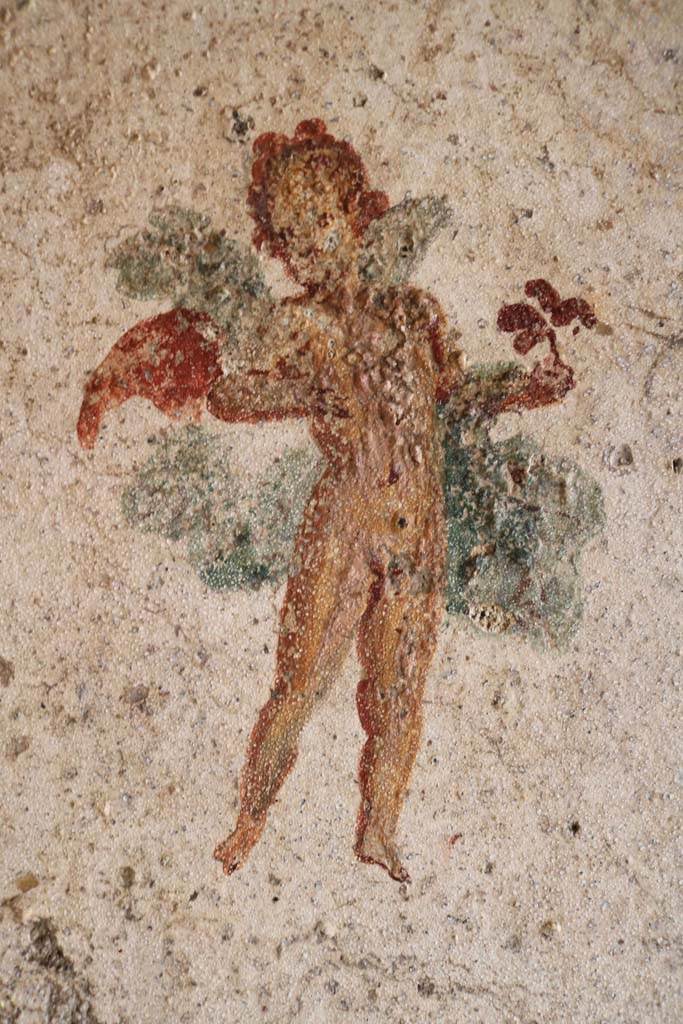 I.7.11 Pompeii. March 2012. Wall painting of Narcissus and Echo from north wall. Photo courtesy of Marina Fuxa.