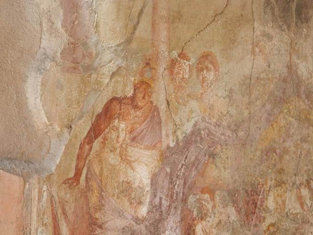 I.7.19 Pompeii. December 2006. North wall of tablinum. Wall painting of Aphrodite and Ares. See Bragantini, de Vos, Badoni, 1981. Pitture e Pavimenti di Pompei, Parte 1.  Rome: ICCD. (p.74).