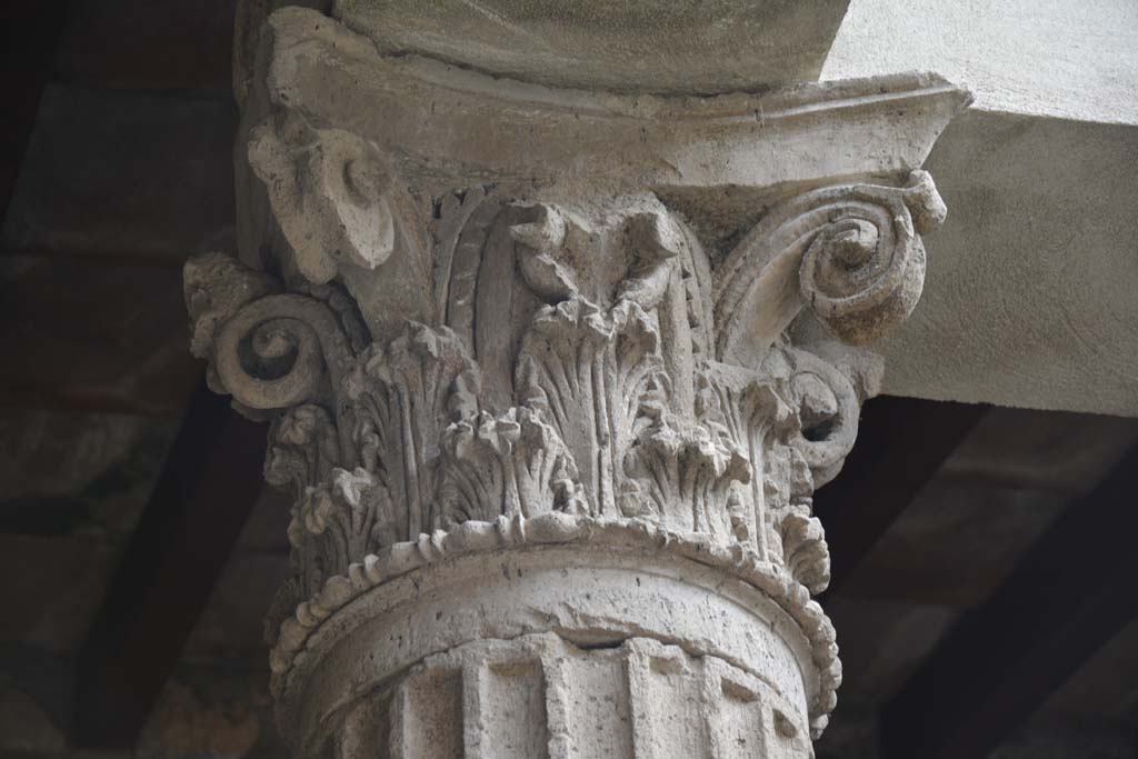I.8.17 Pompeii. March 2019. Room 3, detail of capital at top of columns near compluvium in atrium.
Foto Annette Haug, ERC Grant 681269 DCOR.

