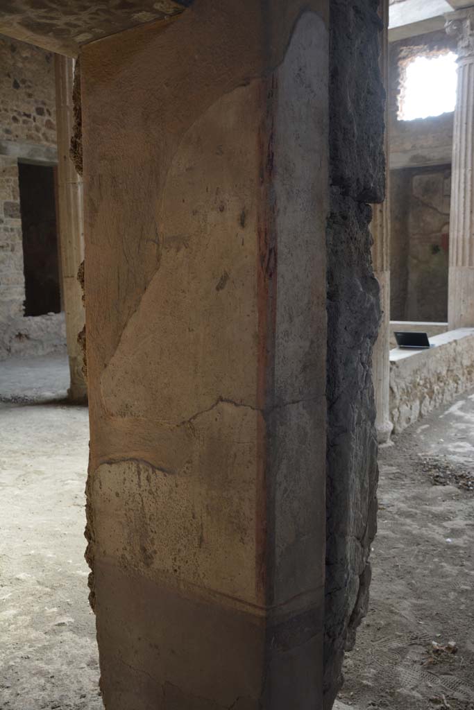 I.8.17 Pompeii. March 2019. Room 14, pilaster between two doorways.
Foto Annette Haug, ERC Grant 681269 DCOR.
