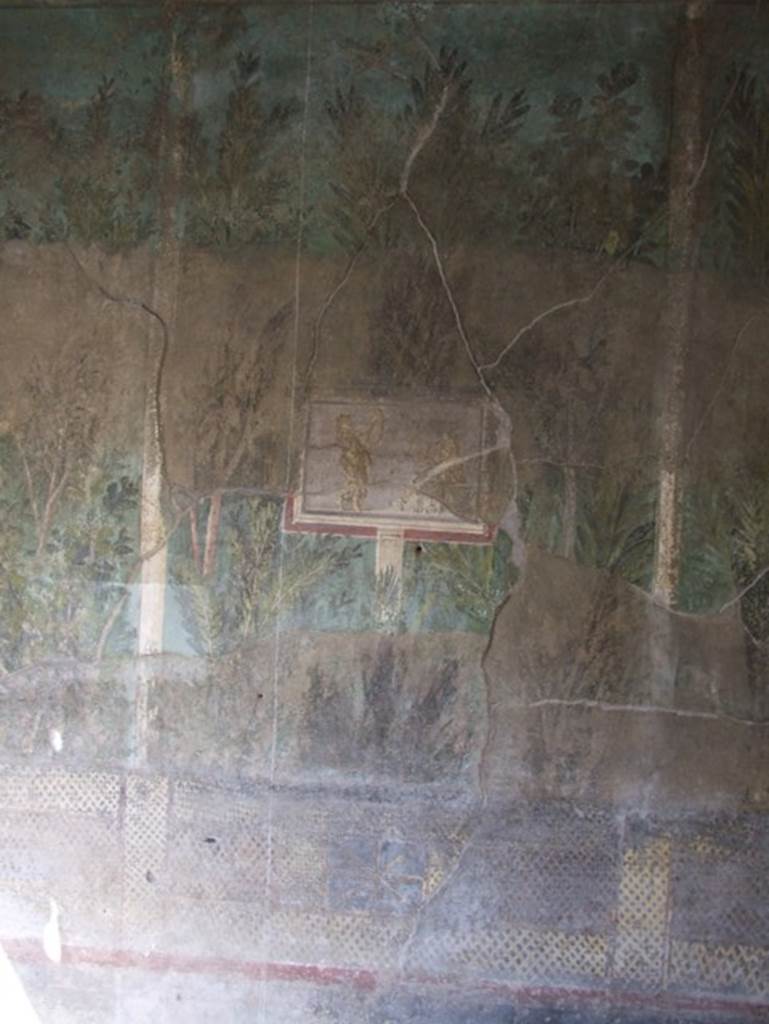 I.9.5 Pompeii. April 2022. Room 5, cubiculum. North wall. Painting of a lyre player. Photo courtesy of Johannes Eber.