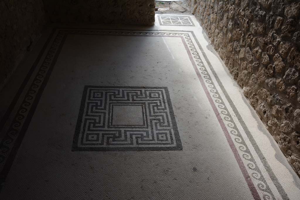 I.10.4 Pompeii. December 2006. Room 47, centre of mosaic floor.