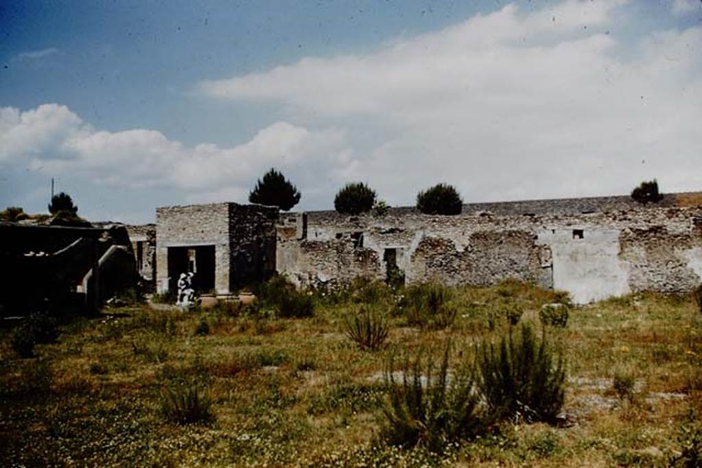 I.20.1 Pompeii. 1961. Looking north-east across garden area. On the right of the photo, the plastered wall with the position of the remains of the painted lararium can be seen.
Photo by Stanley A. Jashemski.
Source: The Wilhelmina and Stanley A. Jashemski archive in the University of Maryland Library, Special Collections (See collection page) and made available under the Creative Commons Attribution-Non Commercial License v.4. See Licence and use details.
J61f0475
