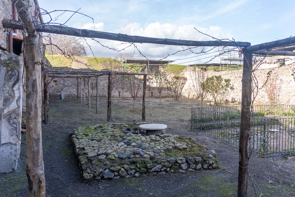 V.2.i Pompeii. January 2024. Garden area 25, looking north-east across garden. Photo courtesy of Johannes Eber.