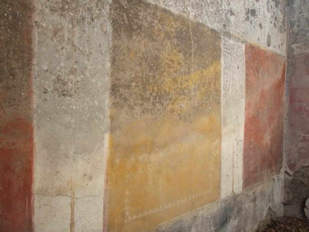 V.3.4 Pompeii. March 2009. South wall of cubiculum on west side of tablinum.