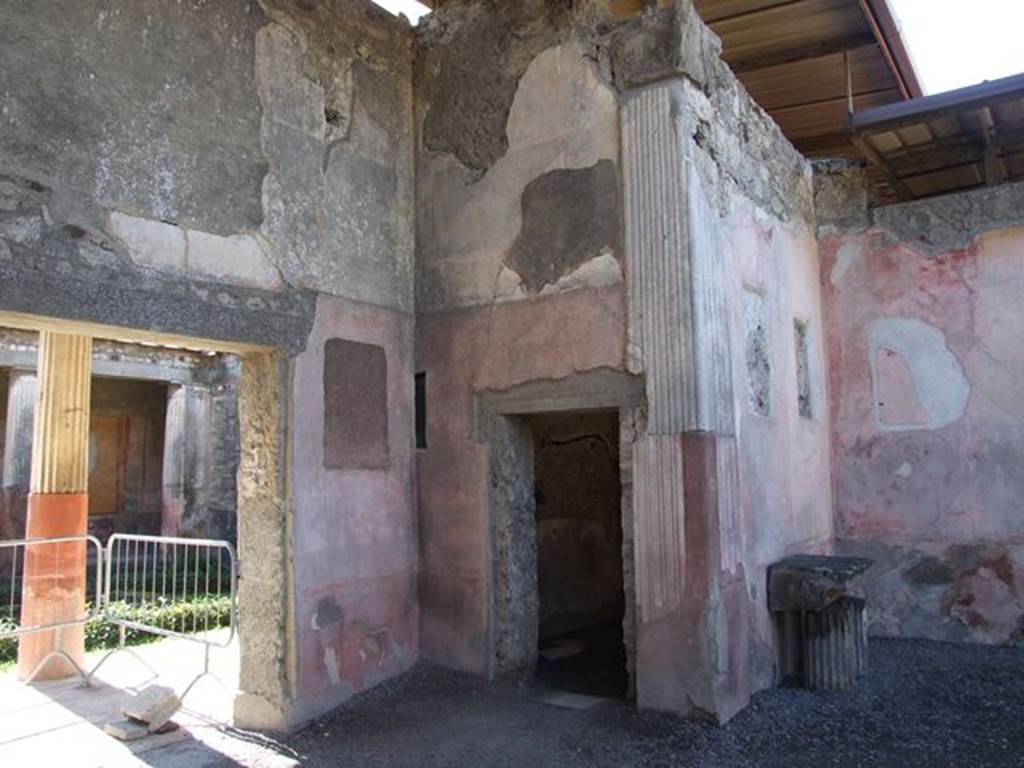 VI.9.6 Pompeii.  March 2009.  Room 4 with doorway to room 5 in west wall.