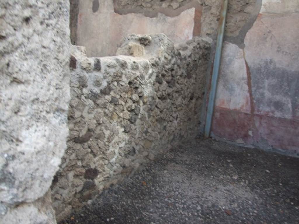 VI.9.7 Pompeii. March 2009. Room 7, east wall of oecus.

