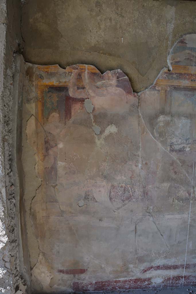 VI.11.10 Pompeii. November 2017. Room 42, painted west wall of exedra.
Foto Annette Haug, ERC Grant 681269 DCOR

