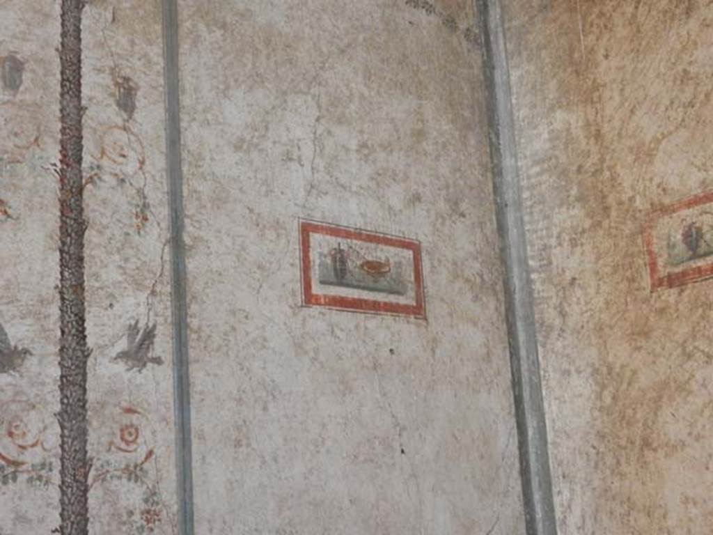 VI.15.1 Pompeii. May 2017. North end of west wall and north-west corner. Photo courtesy of Buzz Ferebee.
