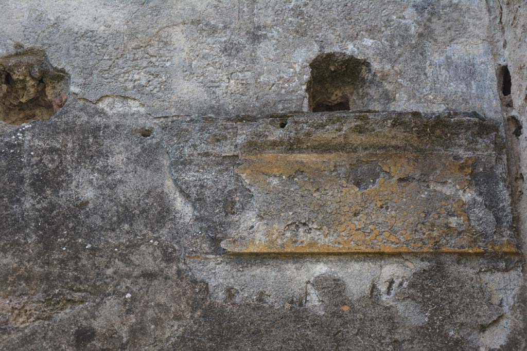 VI 15 5 Pompeii. March 2019. Cubiculum 3, detail from upper west wall at north end.
Foto Annette Haug, ERC Grant 681269 DCOR.
