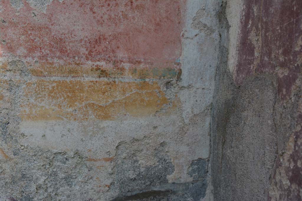 VI 15 5 Pompeii. March 2019. Cubiculum 14, east wall in south-east corner
Foto Annette Haug, ERC Grant 681269 DÉCOR.
