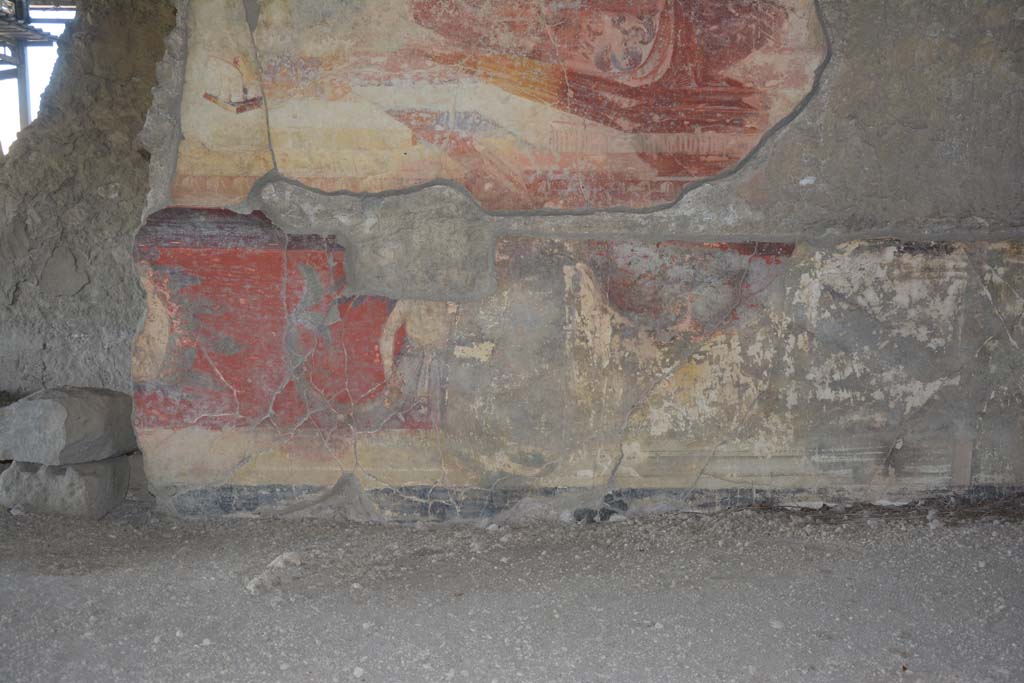 VI.17.41 Pompeii. September 2019. Detail from lower north wall of tablinum.
Foto Annette Haug, ERC Grant 681269 DCOR.
