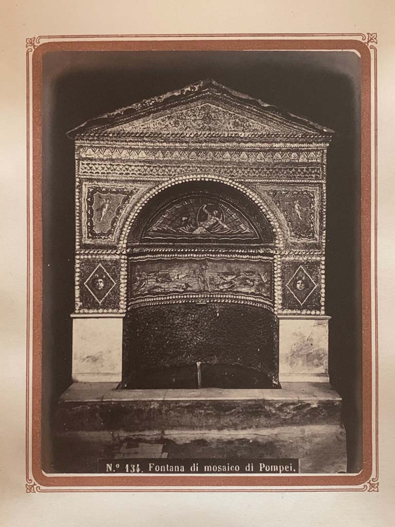 VII.2.45 Pompeii. From an Album by Roberto Rive dated 1868. Fountain.
Photo courtesy of Rick Bauer.
