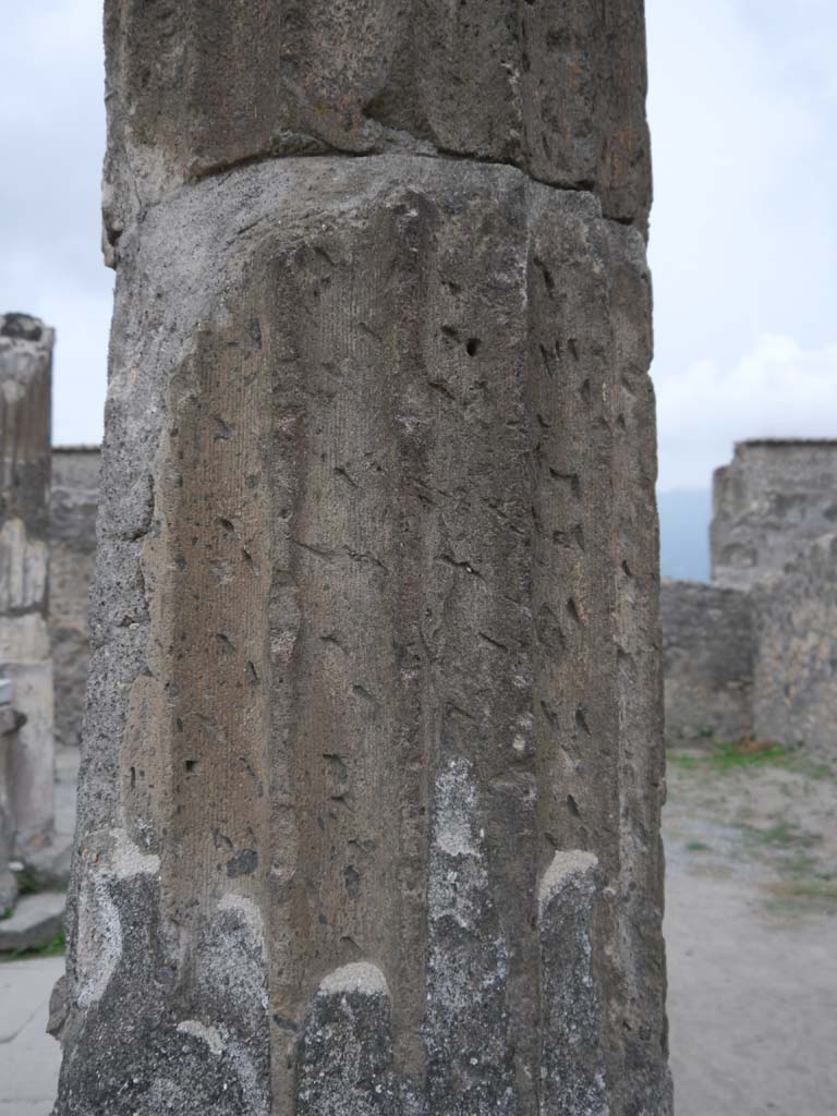 VII.7.32, Pompeii. September 2018. Looking south at column on west side.
Foto Anne Kleineberg, ERC Grant 681269 DÉCOR.
