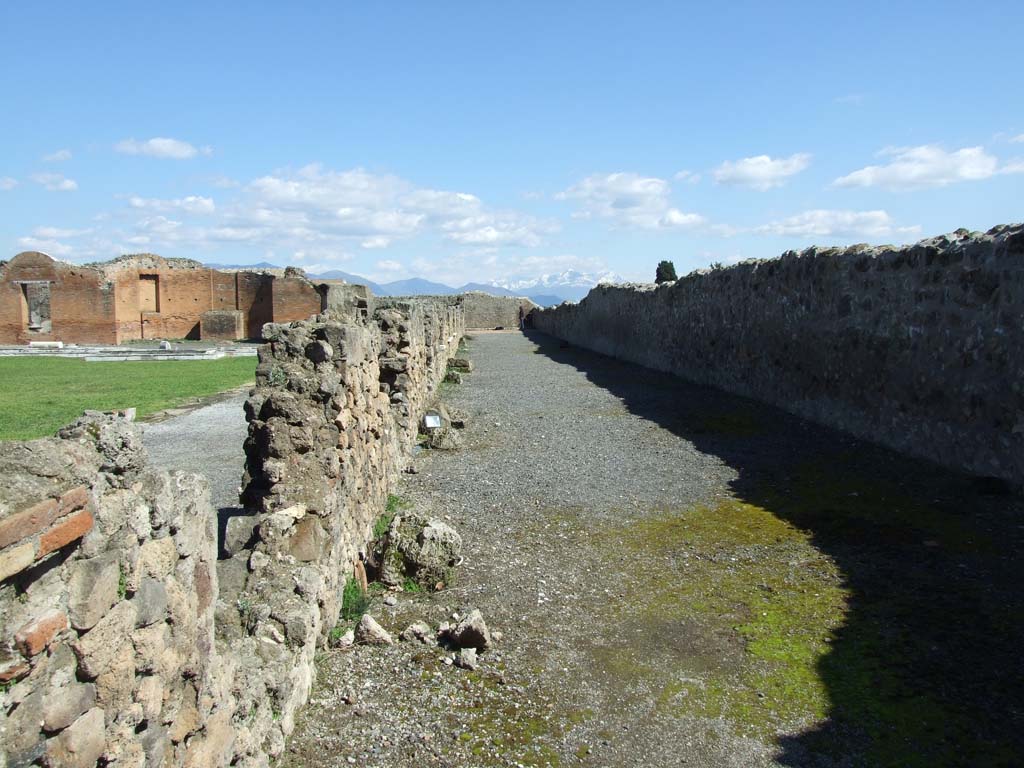 VII.9.1 Pompeii. March 2009. Looking east along south corridor 12.