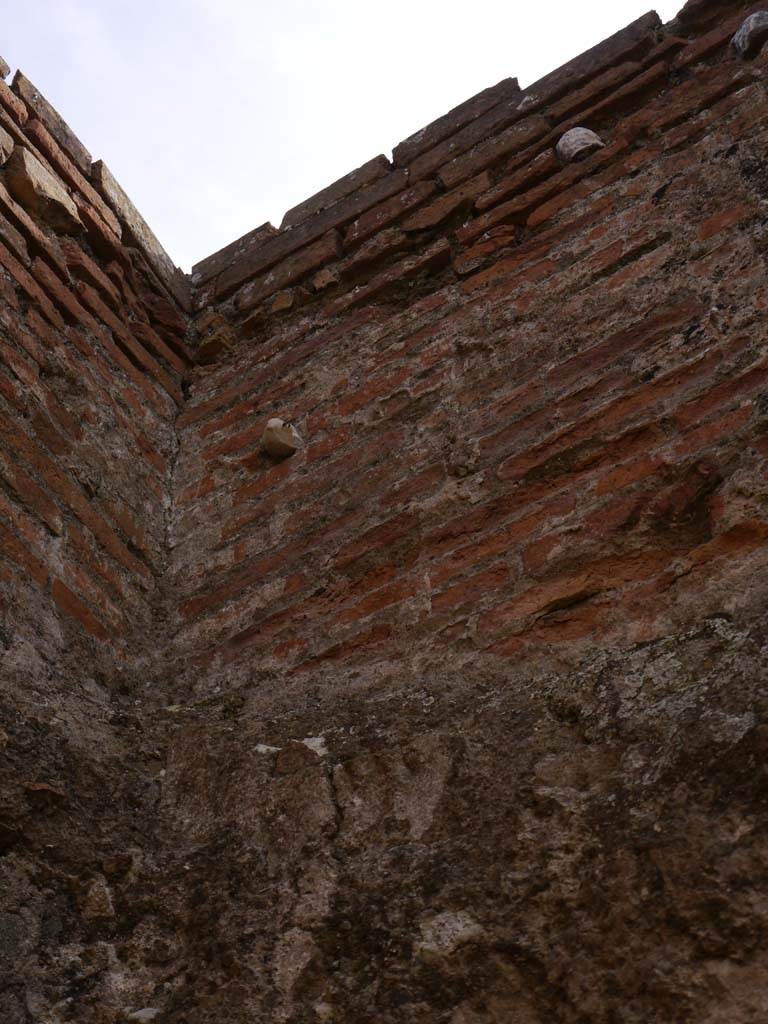 VII.9.2 Pompeii. March 2019. Upper south-east corner of cella.
Foto Anne Kleineberg, ERC Grant 681269 DÉCOR.
