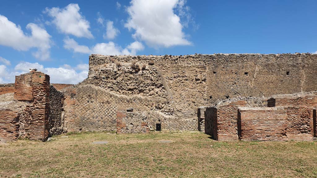 VII.9.3 Pompeii. August 2021. North wall.
Foto Annette Haug, ERC Grant 681269 DÉCOR.

