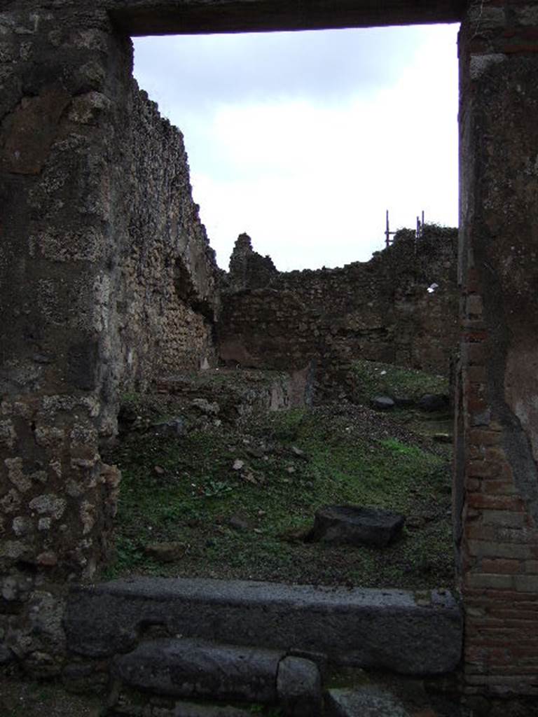 VII.11.3 Pompeii. December 2005. Entrance doorway, looking east