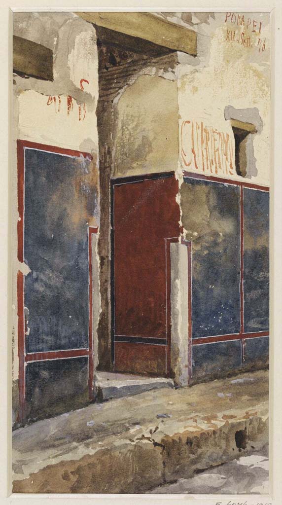 VII.15.1 Pompeii. November 2017. Steps to entrance doorway, looking north from roadway.
Foto Annette Haug, ERC Grant 681269 DÉCOR.

