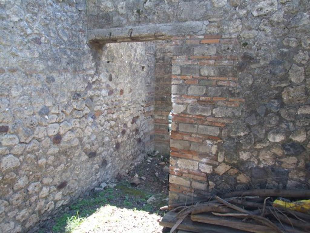 VIII.5.37 Pompeii. May 2017. Doorway to room 4, after restoration. Photo courtesy of Buzz Ferebee.
