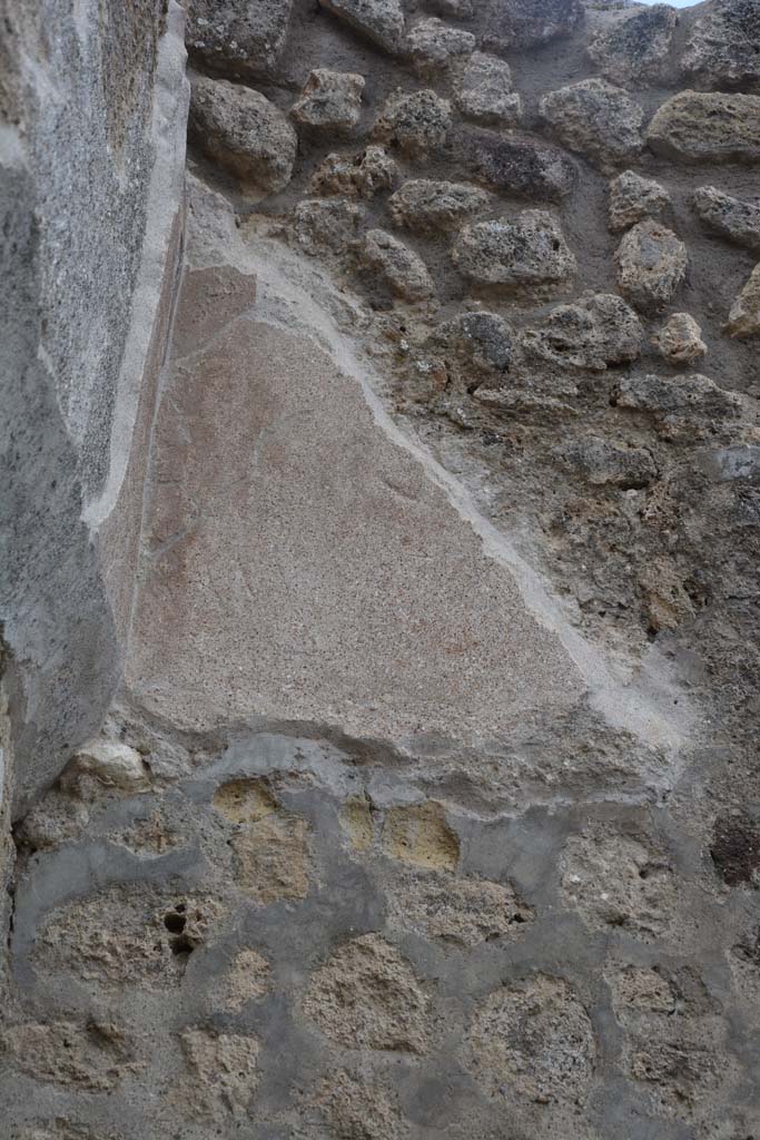 IX.5.8 Pompeii. May 2017. Detail from upper south wall in south-east corner.
Foto Christian Beck, ERC Grant 681269 DCOR.

