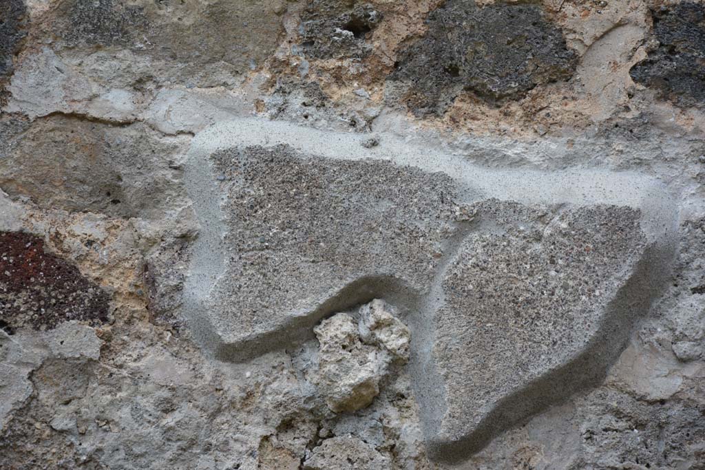 IX.5.10 Pompeii. May 2017. Detail from east wall towards south end.
Foto Christian Beck, ERC Grant 681269 DCOR.

