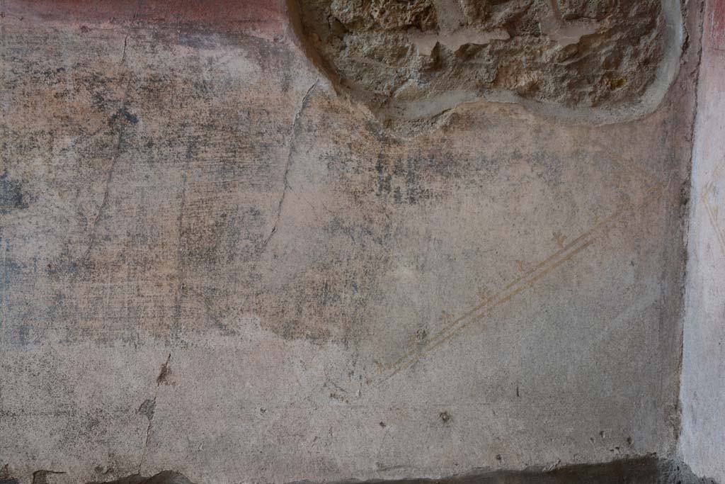 IX.5.11 Pompeii. March 2017. Room h, detail from painted zoccolo on east end of north wall.
Foto Christian Beck, ERC Grant 681269 DCOR.
