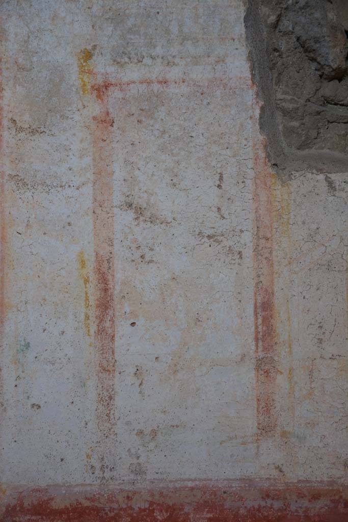 IX.5.11 Pompeii. May 2017. Room i, detail of panel on east end of central panel of north wall.
Foto Christian Beck, ERC Grant 681269 DCOR.
