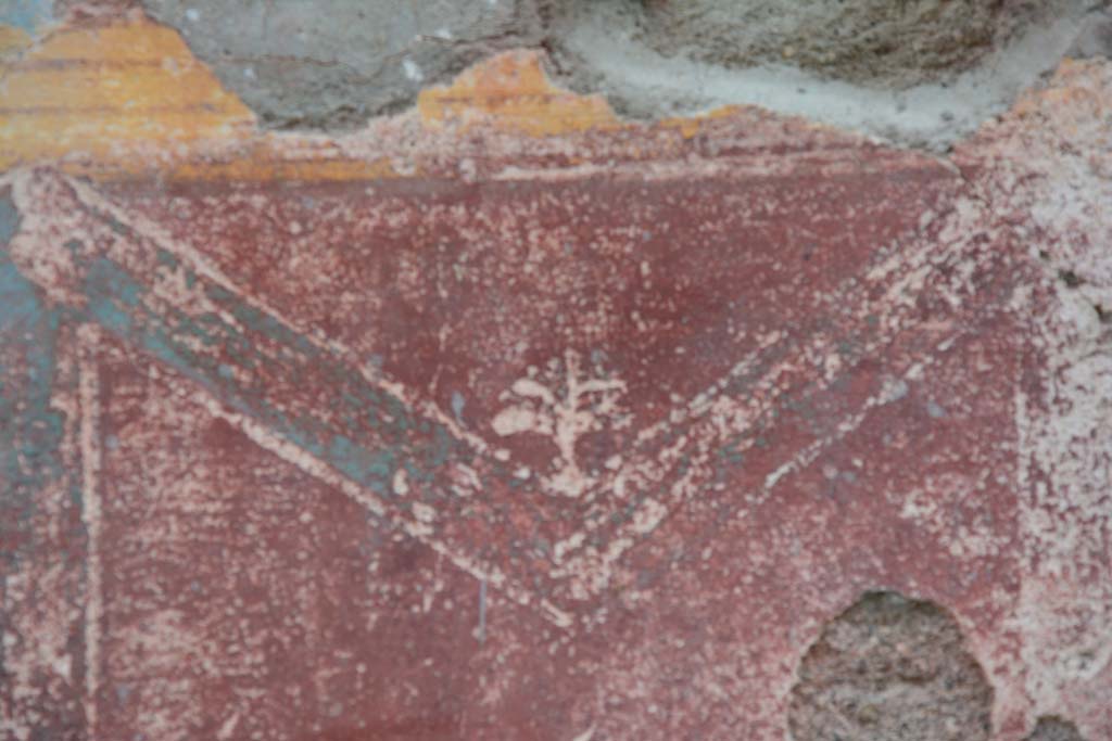IX.5.11 Pompeii. March 2017. Room I (L), detail from painted compartment on zoccolo of west wall.
Foto Christian Beck, ERC Grant 681269 DÉCOR.

