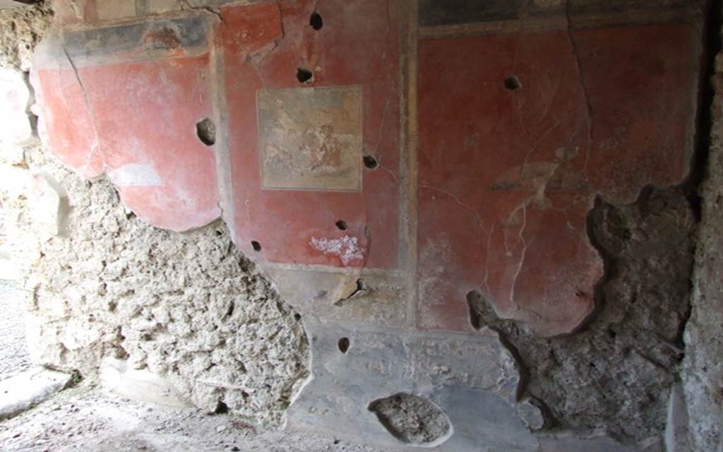 IX.9.c Pompeii.  March 2009.  Cubiculum. West wall.