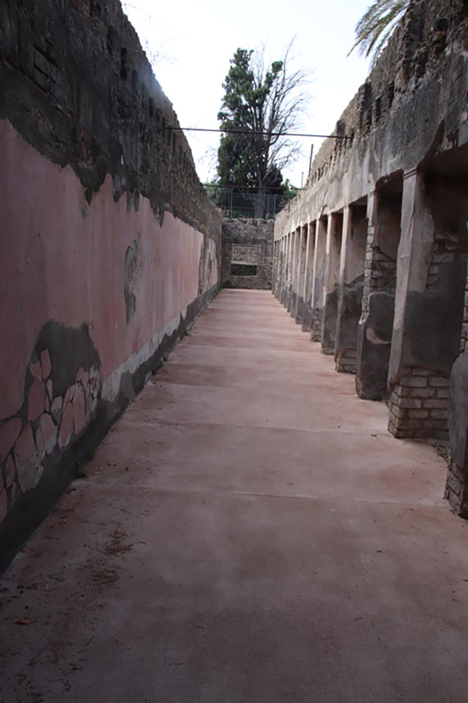 Villa of Diomedes, Pompeii. October 2023. Looking west along south portico. Photo courtesy of Klaus Heese.