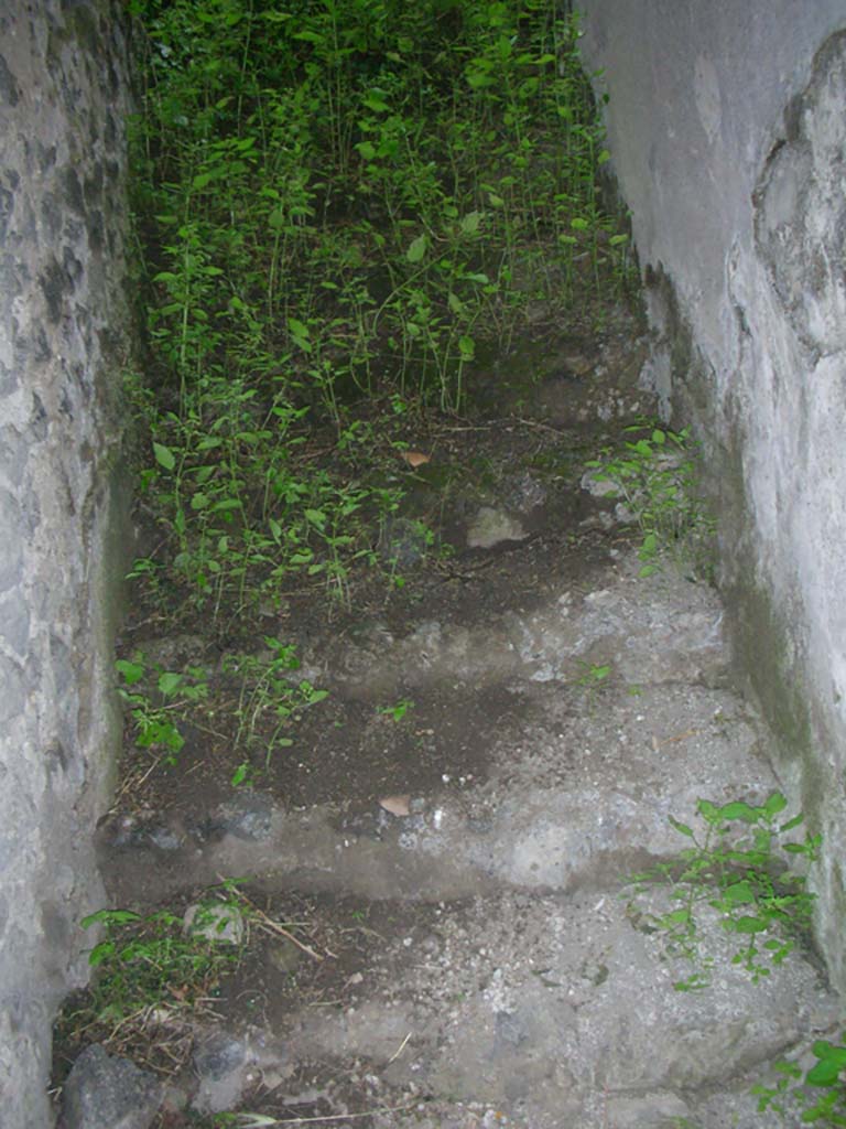 Tower XII, Pompeii. May 2010. Steps inside tower. Photo courtesy of Ivo van der Graaff.