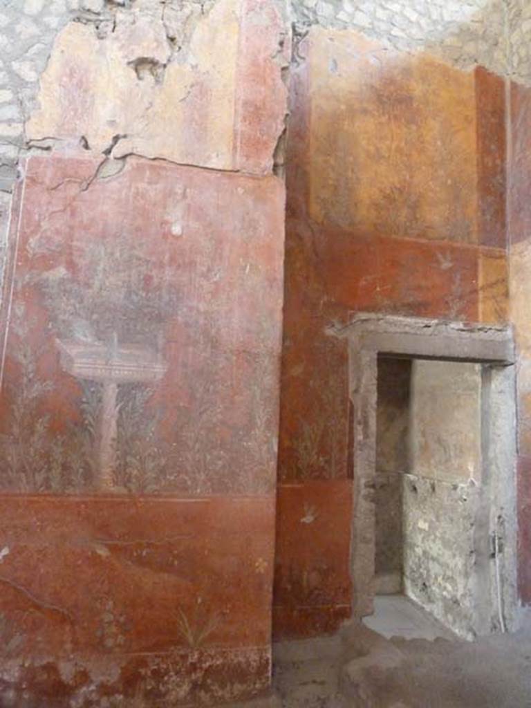 Oplontis, September 2015. Room 87, south wall, with doorway to room 73.