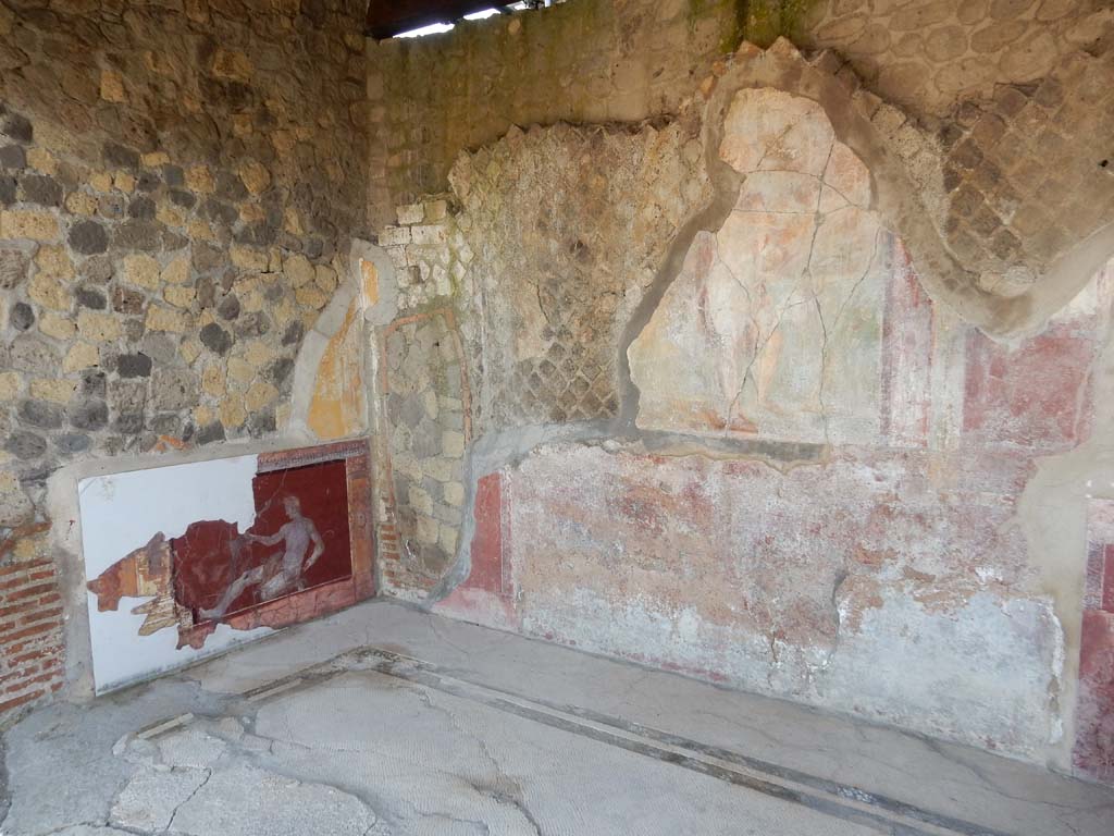 Stabiae, Villa Arianna, June 2019. Room 17, looking towards east wall and south-east corner. Photo courtesy of Buzz Ferebee.