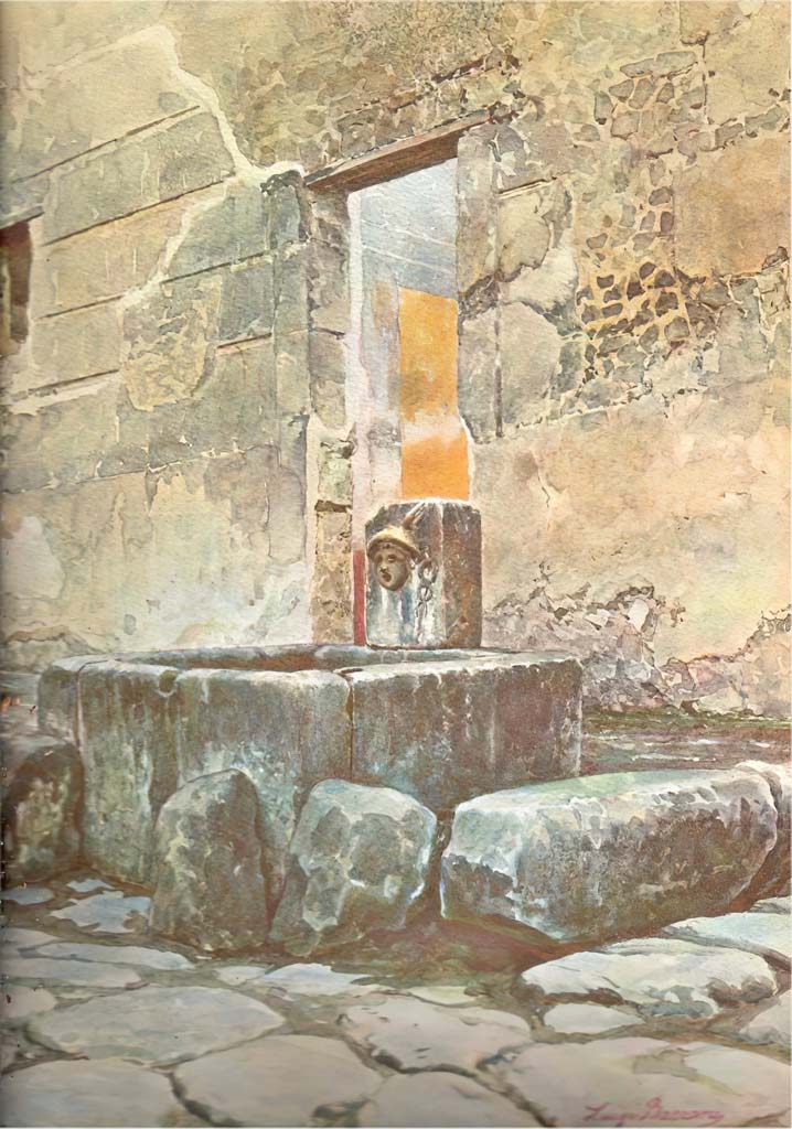 Via Mercurio, Pompeii, 8th August 1976. Fountain of Mercury, looking south.
Photo courtesy of Rick Bauer, from Dr George Fay’s slides collection.
