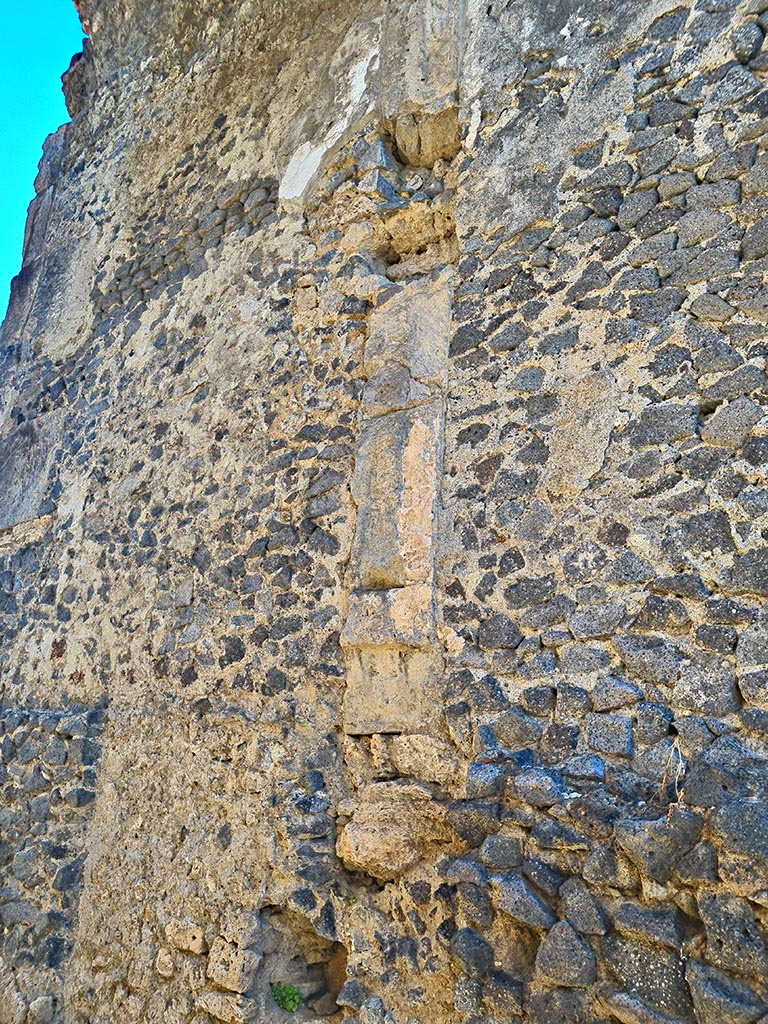 Porta di Nocera or Nuceria Gate, Pompeii. October 2024. 
Detail from east side of gate. Photo courtesy of Giuseppe Ciaramella.
