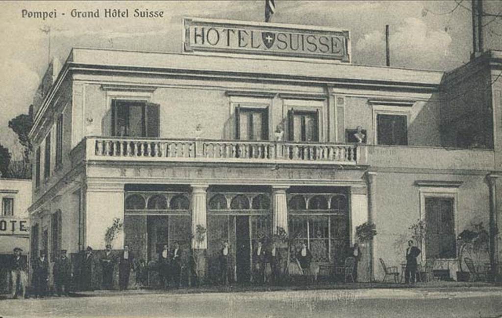 Pompeii, Grand Hotel Suisse, c.19th century. Hotel near entrance. Photo courtesy of Rick Bauer.