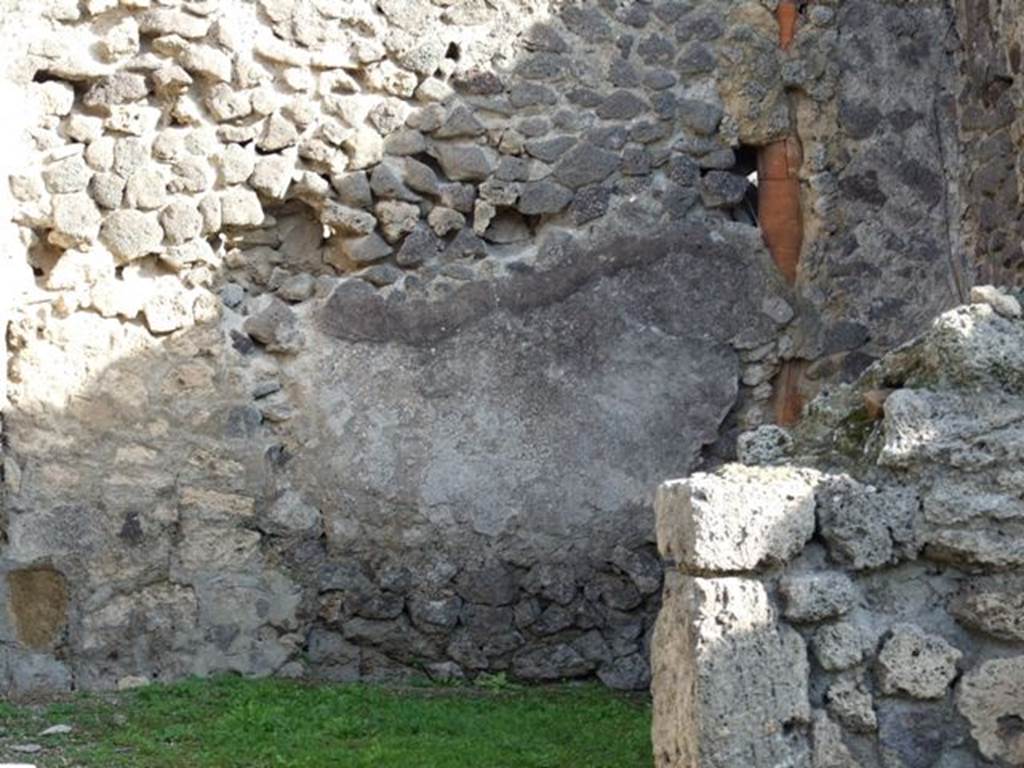 I.2.8 Pompeii.  December 2007.  East wall of rear room.