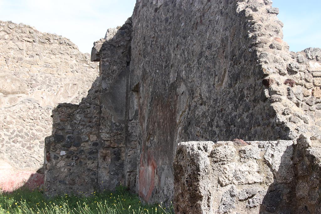 I.2.10 Pompeii. October 2024. Looking east along south wall of atrium. Photo courtesy of Klaus Heese.