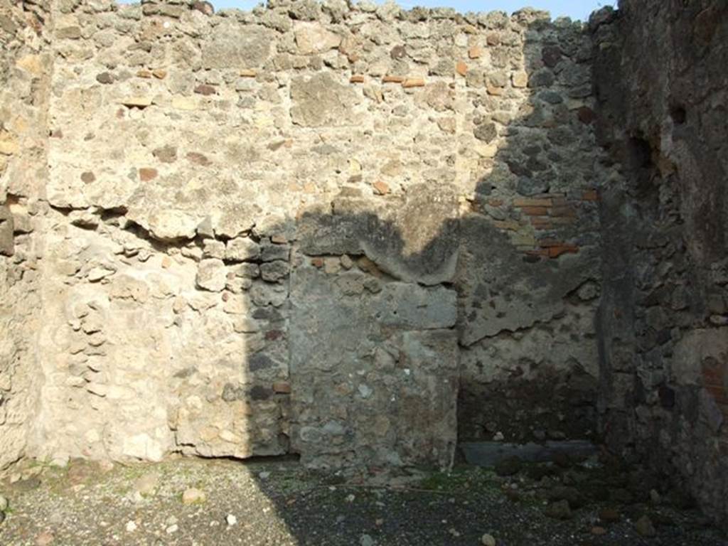 I.4.10 Pompeii. December 2007. Second blocked door in east wall?, near north-east corner.