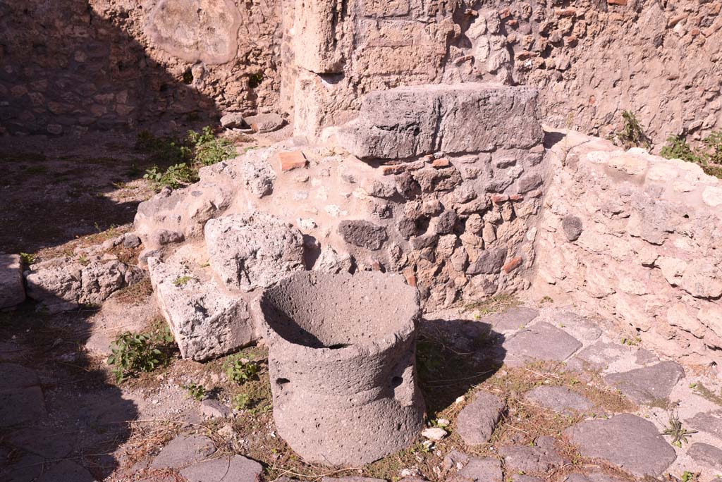 I.4.12 Pompeii. October 2019. Area g, in north-east corner of room b, site of steps to upper floor rooms.
Foto Tobias Busen, ERC Grant 681269 DCOR.
