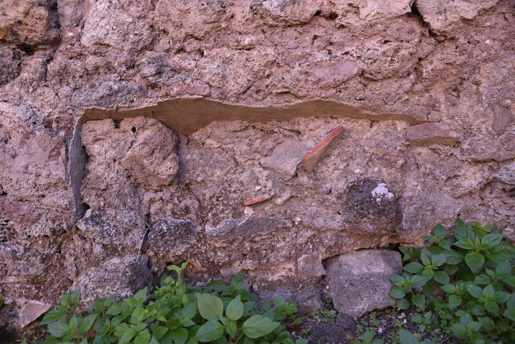 I.4.12 Pompeii. October 2019. Room d, detail from lower south wall.
Foto Tobias Busen, ERC Grant 681269 DCOR.
