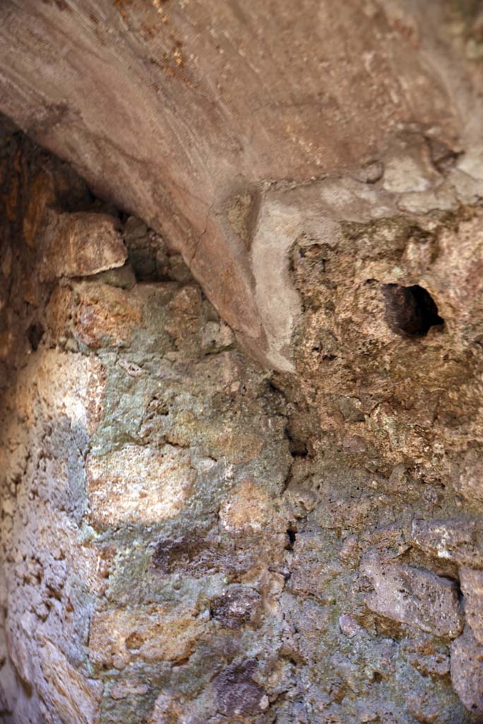 I.4.25/I.4.5 Pompeii. October 2019. Unnumbered corridor/room, detail from west wall. 
Foto Tobias Busen, ERC Grant 681269 DCOR.

