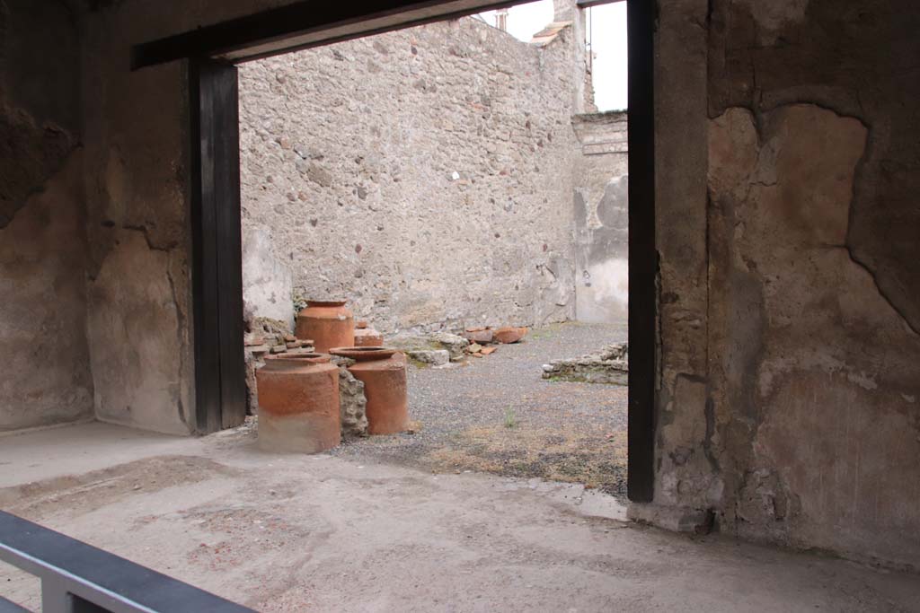 I.6.9 Pompeii. October 2020. Looking south-east towards shop-room at I.6.8, from I.6.9. Photo courtesy of Klaus Heese.