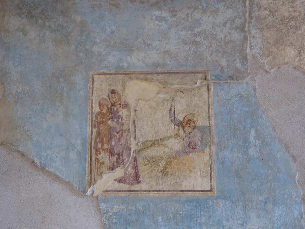 I.6.11 Pompeii. September 2017. Fresco on east wall in north-east corner of atrium. Photo courtesy of Klaus Heese.  
